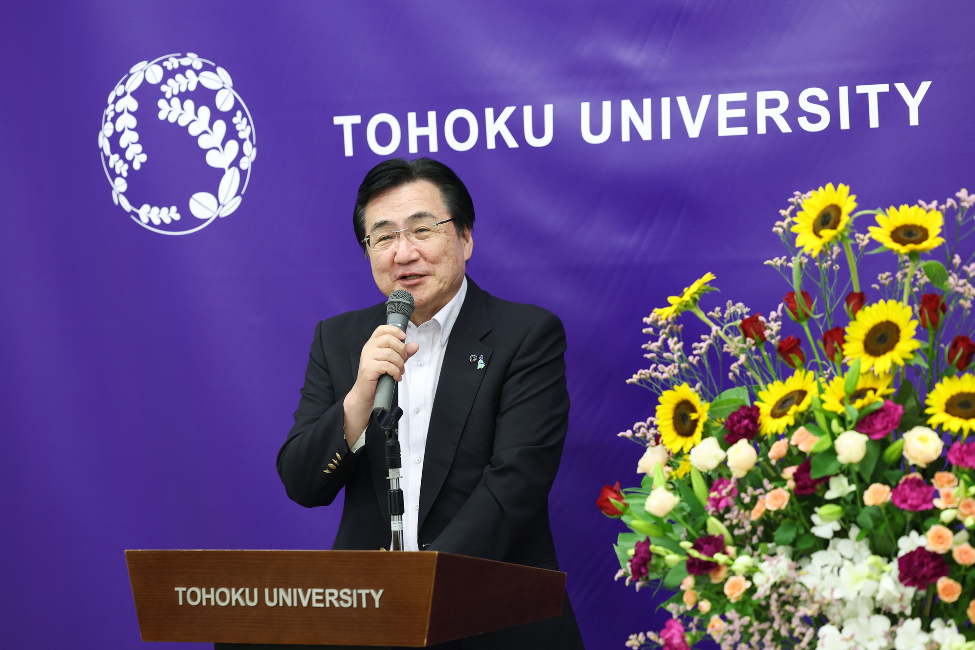 冨永総長からの祝辞